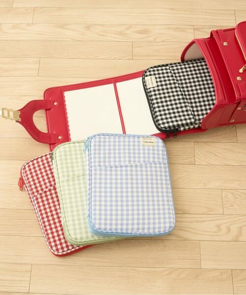 Lycee mine / リセマイン ポーチ | 【スクール対応】ギンガムチェックタブレットケース(11インチ) | 詳細7