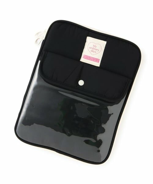 Lycee mine / リセマイン ポーチ | 【スクール対応】クリアポケット付きタブレットケース(11インチ)（黒）