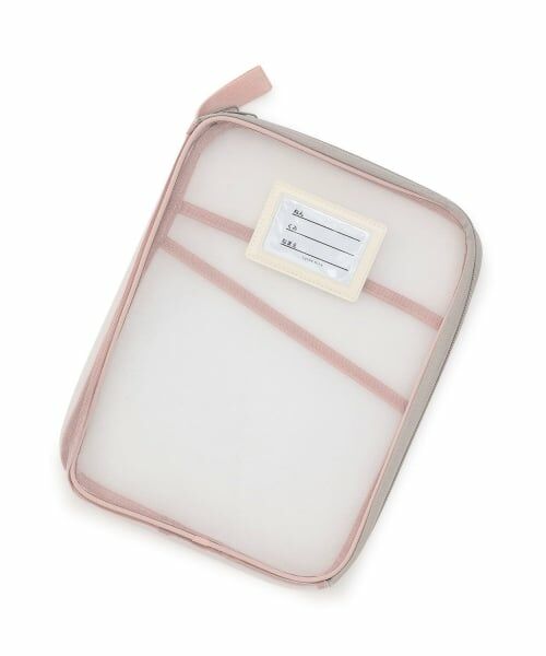 Lycee mine / リセマイン ポーチ | 【スクール対応】A4サイズが入るマルチッメッシュケース（ピンク）