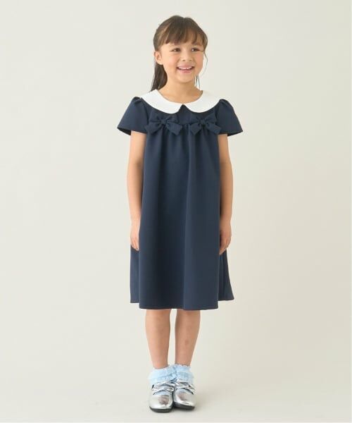 Lycee mine / リセマイン ドレス | 【オケージョン】【スクール対応】丸衿付ワンピース（紺）