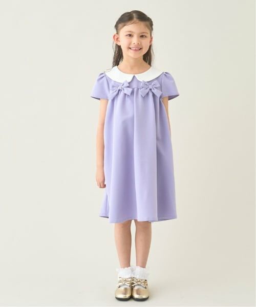 Lycee mine / リセマイン ドレス | 【オケージョン】【スクール対応】丸衿付ワンピース（ラベンダー）