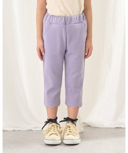 Lycee mine / リセマイン その他パンツ | 【ともパン】裾スカラップ7分丈カプリパンツ（ライラック）