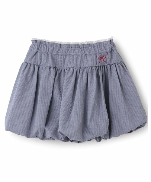 Lycee mine / リセマイン ミニ・ひざ丈スカート | ふわっと広がるバルーンスカート(モデレートブルー)