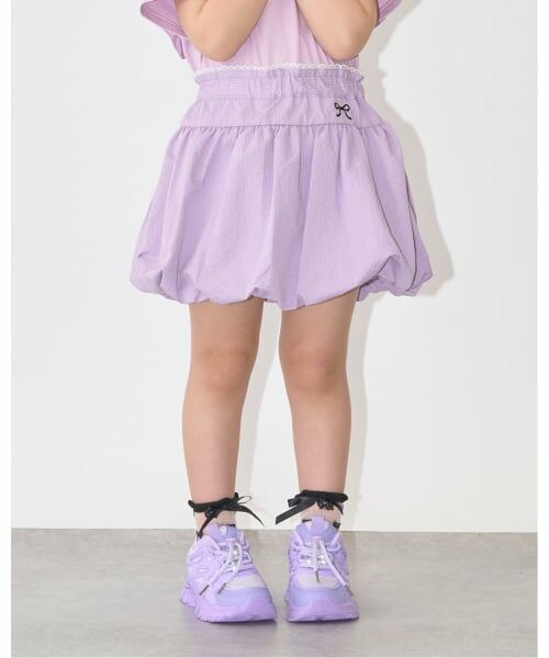 Lycee mine / リセマイン ミニ・ひざ丈スカート | ふわっと広がるバルーンスカート(ラベンダー)