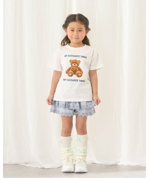 Lycee mine / リセマイン ショート・ハーフ・半端丈パンツ | ハート刺しゅうスカラップティアードスカパン | 詳細19