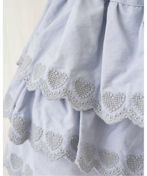 Lycee mine / リセマイン ショート・ハーフ・半端丈パンツ | ハート刺しゅうスカラップティアードスカパン | 詳細20