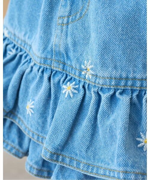 Lycee mine / リセマイン ミニ・ひざ丈スカート | 【ともデニ】アソート刺しゅう総柄スカパン | 詳細19