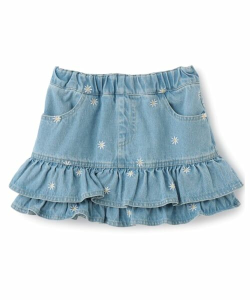 Lycee mine / リセマイン ミニ・ひざ丈スカート | 【ともデニ】アソート刺しゅう総柄スカパン | 詳細2