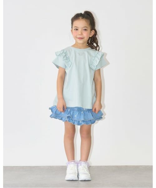 Lycee mine / リセマイン ミニ・ひざ丈スカート | 【ともデニ】アソート刺しゅう総柄スカパン | 詳細21