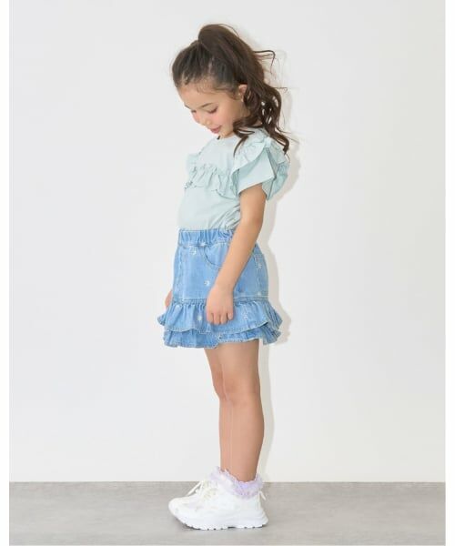 Lycee mine / リセマイン ミニ・ひざ丈スカート | 【ともデニ】アソート刺しゅう総柄スカパン | 詳細22