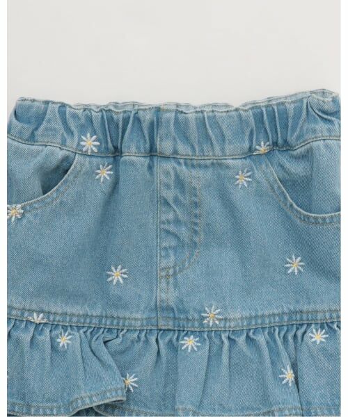 Lycee mine / リセマイン ミニ・ひざ丈スカート | 【ともデニ】アソート刺しゅう総柄スカパン | 詳細4