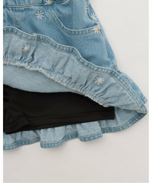 Lycee mine / リセマイン ミニ・ひざ丈スカート | 【ともデニ】アソート刺しゅう総柄スカパン | 詳細8