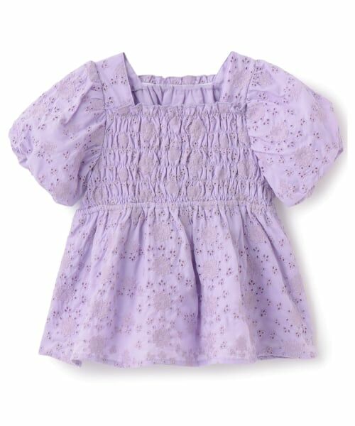 Lycee mine / リセマイン シャツ・ブラウス | コットンレースパフスリーブシャーリングブラウス | 詳細2