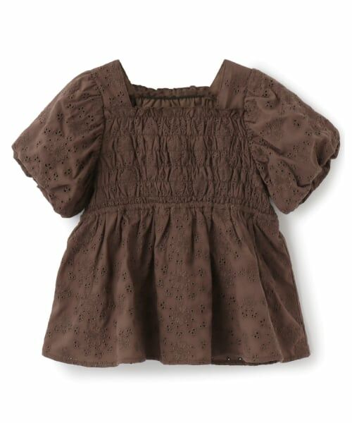 Lycee mine / リセマイン シャツ・ブラウス | コットンレースパフスリーブシャーリングブラウス | 詳細4