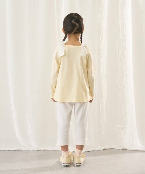 Lycee mine / リセマイン Tシャツ | 【綿100％】 【速乾・UV・型崩れしない】ボートネック肩リボンTシャツ | 詳細15