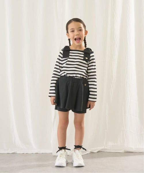 Lycee mine / リセマイン Tシャツ | 【綿100％】 【速乾・UV・型崩れしない】ボートネック肩リボンTシャツ | 詳細20