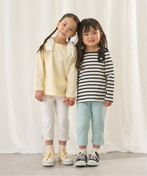 Lycee mine / リセマイン Tシャツ | 【綿100％】 【速乾・UV・型崩れしない】ボートネック肩リボンTシャツ | 詳細23