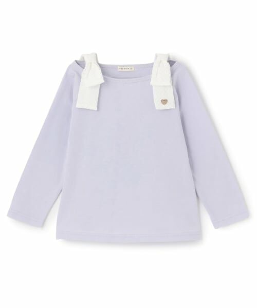 Lycee mine / リセマイン Tシャツ | 【綿100％】 【速乾・UV・型崩れしない】ボートネック肩リボンTシャツ | 詳細3