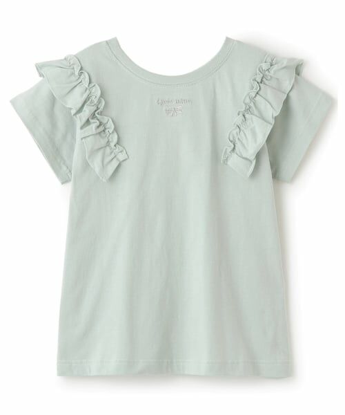 Lycee mine / リセマイン Tシャツ | 【綿100％】 【速乾・UV・型崩れしない】【どっちが前でもOK】フリルAラインチュニックTシャツ | 詳細11