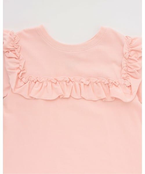 Lycee mine / リセマイン Tシャツ | 【綿100％】 【速乾・UV・型崩れしない】【どっちが前でもOK】フリルAラインチュニックTシャツ | 詳細13