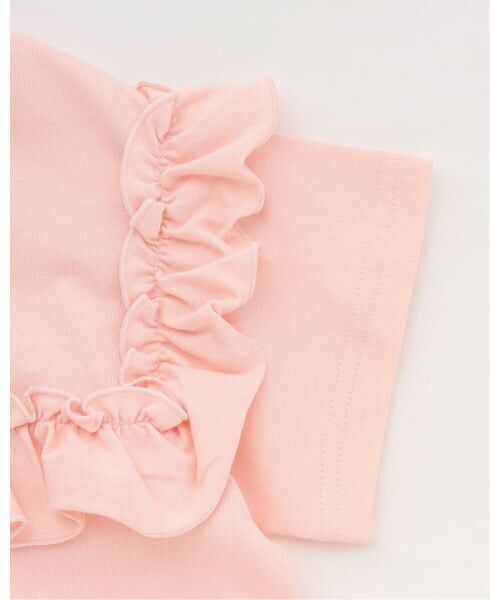 Lycee mine / リセマイン Tシャツ | 【綿100％】 【速乾・UV・型崩れしない】【どっちが前でもOK】フリルAラインチュニックTシャツ | 詳細14