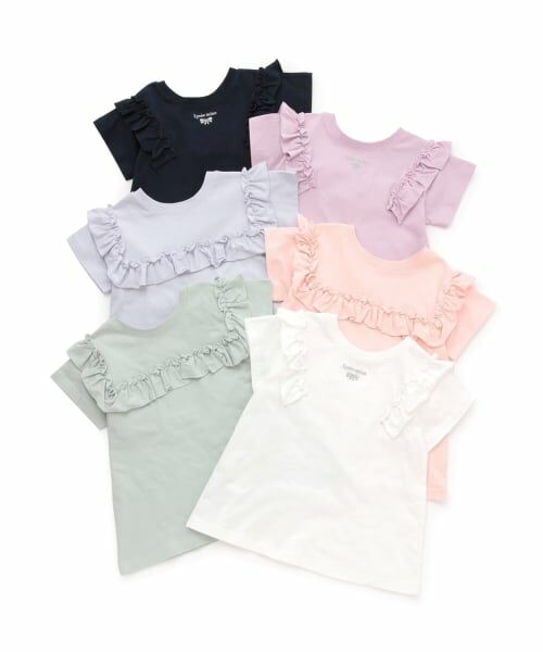 Lycee mine / リセマイン Tシャツ | 【綿100％】 【速乾・UV・型崩れしない】【どっちが前でもOK】フリルAラインチュニックTシャツ | 詳細18