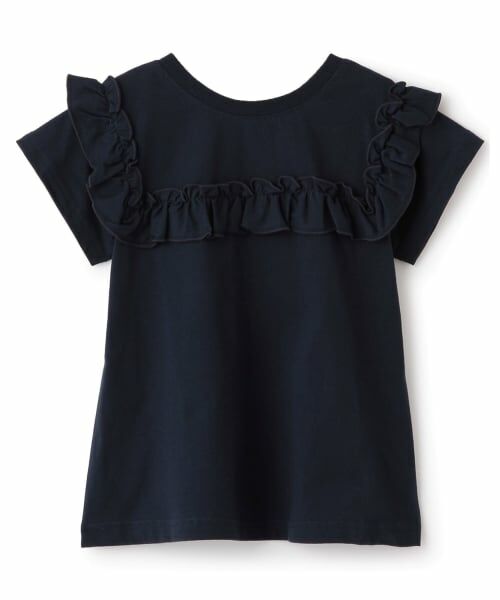 Lycee mine / リセマイン Tシャツ | 【綿100％】 【速乾・UV・型崩れしない】【どっちが前でもOK】フリルAラインチュニックTシャツ | 詳細2