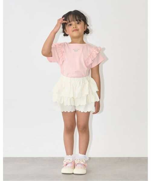 Lycee mine / リセマイン Tシャツ | 【綿100％】 【速乾・UV・型崩れしない】【どっちが前でもOK】フリルAラインチュニックTシャツ | 詳細25