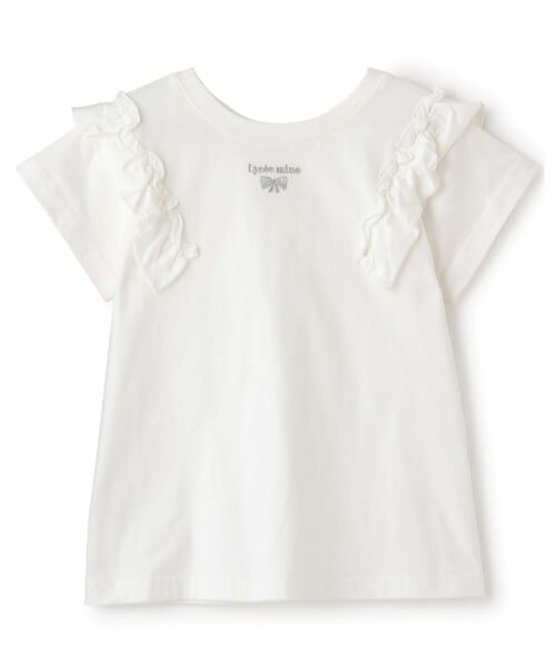 Lycee mine / リセマイン Tシャツ | 【綿100％】 【速乾・UV・型崩れしない】【どっちが前でもOK】フリルAラインチュニックTシャツ | 詳細7