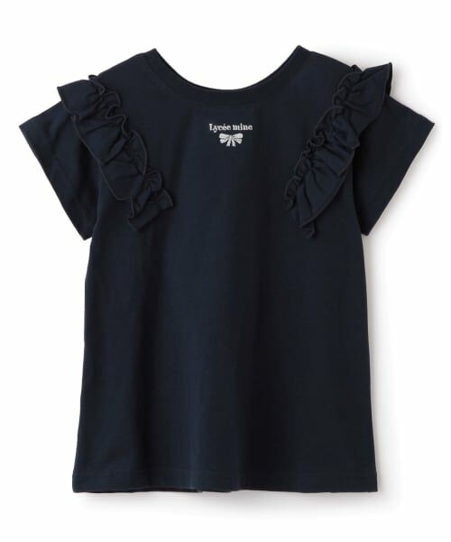 Lycee mine / リセマイン Tシャツ | 【綿100％】 【速乾・UV・型崩れしない】【どっちが前でもOK】フリルAラインチュニックTシャツ | 詳細8