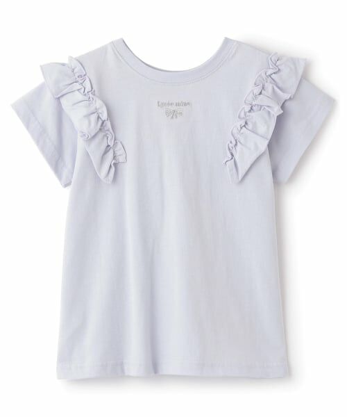 Lycee mine / リセマイン Tシャツ | 【綿100％】 【速乾・UV・型崩れしない】【どっちが前でもOK】フリルAラインチュニックTシャツ | 詳細9