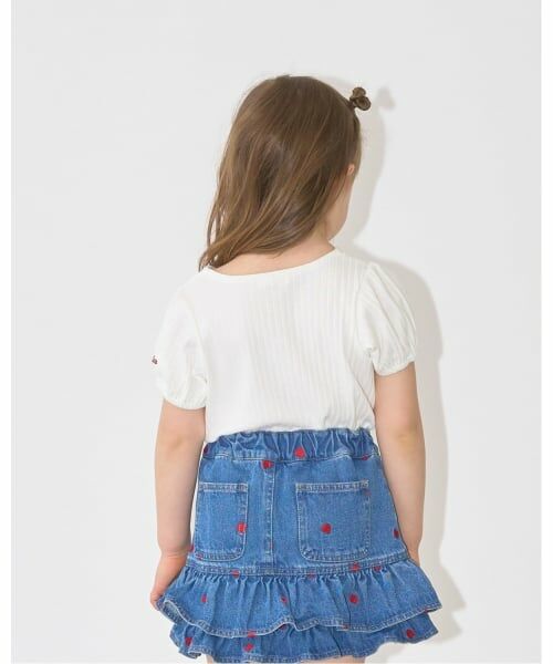 Lycee mine / リセマイン Tシャツ | スクエアネックパフスリーブアソート刺しゅうトップス | 詳細15