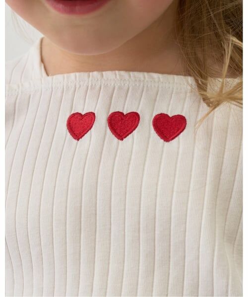 Lycee mine / リセマイン Tシャツ | スクエアネックパフスリーブアソート刺しゅうトップス | 詳細16