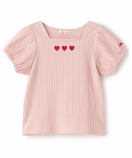 Lycee mine / リセマイン Tシャツ | スクエアネックパフスリーブアソート刺しゅうトップス | 詳細2