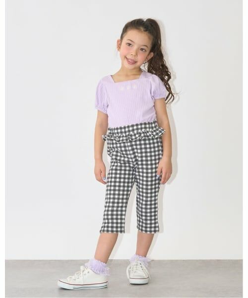 Lycee mine / リセマイン Tシャツ | スクエアネックパフスリーブアソート刺しゅうトップス | 詳細22