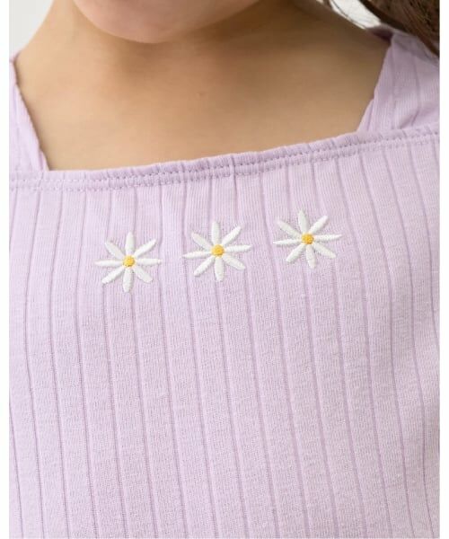 Lycee mine / リセマイン Tシャツ | スクエアネックパフスリーブアソート刺しゅうトップス | 詳細23