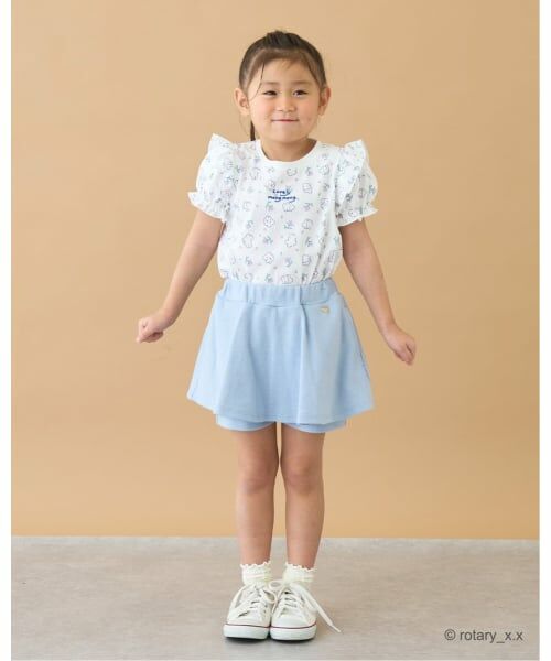 Lycee mine / リセマイン Tシャツ | 【綿100％】 【ラブリーモンモン】【速乾・UV・型崩れしない】パフスリーブ総柄プリントTシャツ | 詳細11