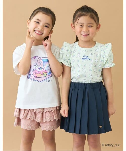 Lycee mine / リセマイン Tシャツ | 【綿100％】 【ラブリーモンモン】【速乾・UV・型崩れしない】パフスリーブ総柄プリントTシャツ | 詳細21