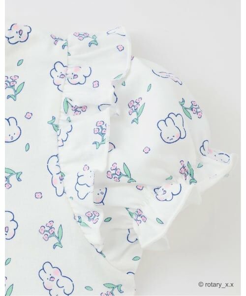 Lycee mine / リセマイン Tシャツ | 【綿100％】 【ラブリーモンモン】【速乾・UV・型崩れしない】パフスリーブ総柄プリントTシャツ | 詳細8