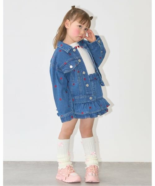 Lycee mine / リセマイン ブルゾン | 【ともデニ】アソート刺しゅう総柄Gジャン | 詳細11