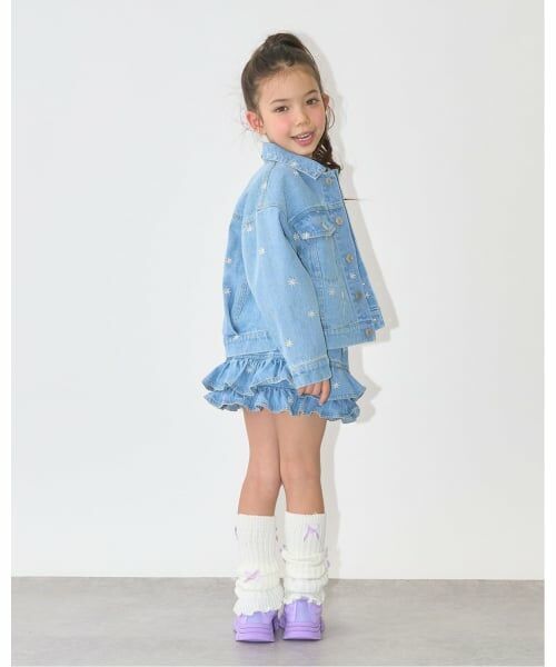 Lycee mine / リセマイン ブルゾン | 【ともデニ】アソート刺しゅう総柄Gジャン | 詳細15