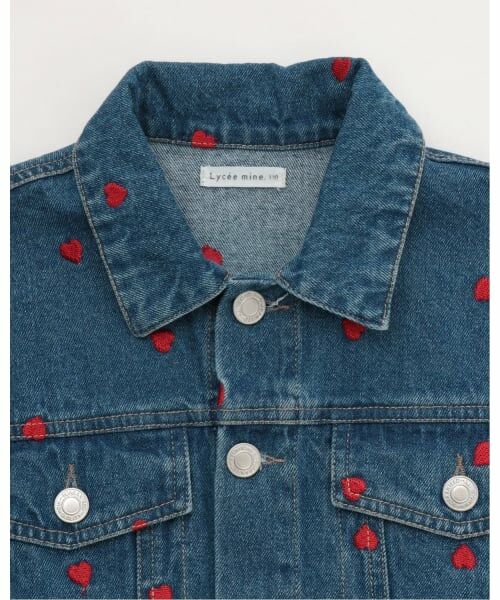 Lycee mine / リセマイン ブルゾン | 【ともデニ】アソート刺しゅう総柄Gジャン | 詳細4