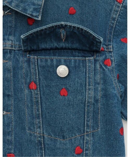 Lycee mine / リセマイン ブルゾン | 【ともデニ】アソート刺しゅう総柄Gジャン | 詳細5