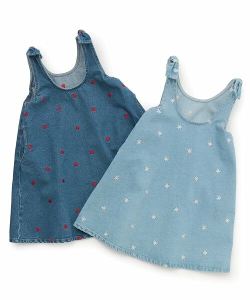 Lycee mine / リセマイン ミニ丈・ひざ丈ワンピース | 【ともデニ】アソート刺しゅう総柄フレアワンピース | 詳細10