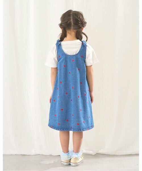 Lycee mine / リセマイン ミニ丈・ひざ丈ワンピース | 【ともデニ】アソート刺しゅう総柄フレアワンピース | 詳細15