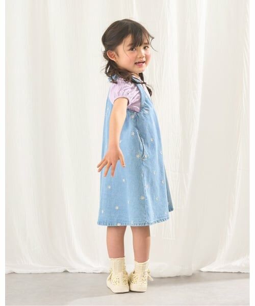 Lycee mine / リセマイン ミニ丈・ひざ丈ワンピース | 【ともデニ】アソート刺しゅう総柄フレアワンピース | 詳細18