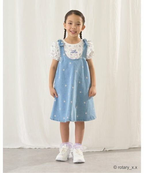 Lycee mine / リセマイン ミニ丈・ひざ丈ワンピース | 【ともデニ】アソート刺しゅう総柄フレアワンピース | 詳細19