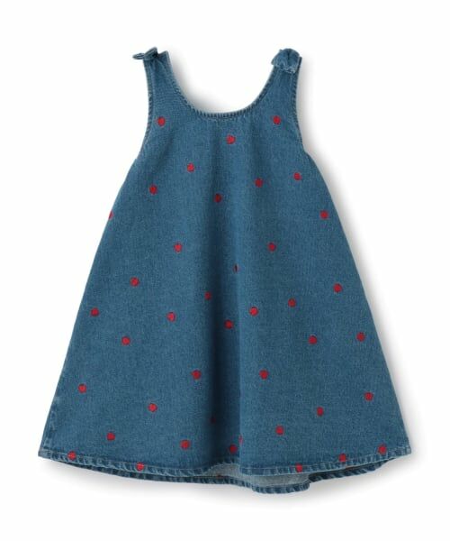 Lycee mine / リセマイン ミニ丈・ひざ丈ワンピース | 【ともデニ】アソート刺しゅう総柄フレアワンピース | 詳細3