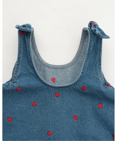 Lycee mine / リセマイン ミニ丈・ひざ丈ワンピース | 【ともデニ】アソート刺しゅう総柄フレアワンピース | 詳細4