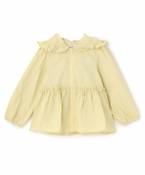 Lycee mine / リセマイン パーカー | 【UV加工】チュニック丈フリルシアージップパーカ | 詳細2